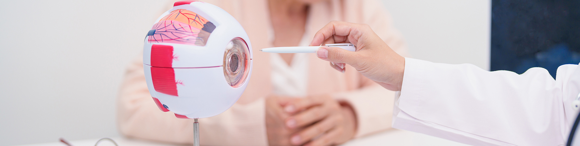 Young Girl Receiving an Eye Exam in an Optometrist Office